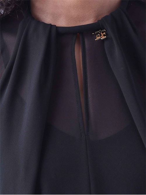 Camicia lunga in georgette trasparente Elisabetta Franchi | CA20867E2110